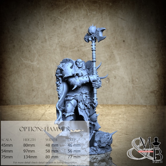 Blessed Champions of Gorkal (Pose 3), Bloodbringers - Horders of Wrath (4 Stili), di Archvillain Games, resina