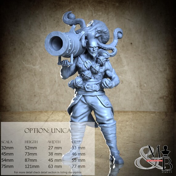 One-eyed Richie, Gathering Storm, by Great Grimoire, miniature to assemble and color, resin