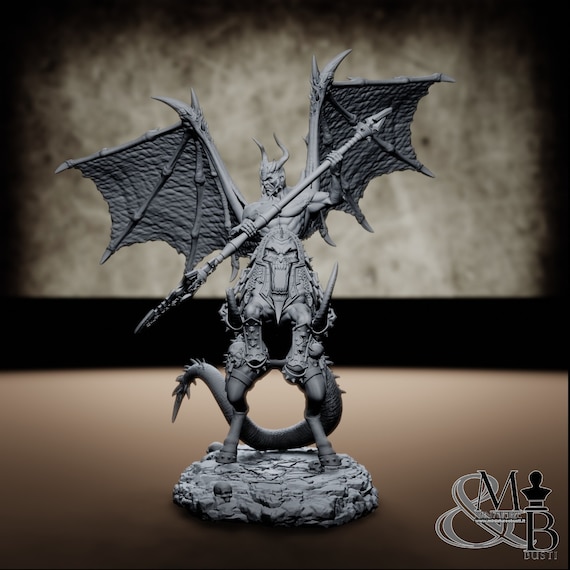 Decataurus (Pose 3), resin miniature to assemble and color, role-playing games, DnD, RPG, GDR, Archvillain Games