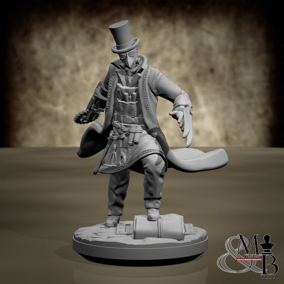 Jack the ripper, resin miniature to mount and color, role-playing, DnD, RPG, RDR