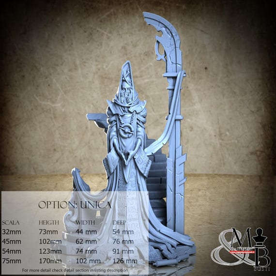 Eternal scribe, Lodge of the Dark Arts, by Great Grimoire, miniature to assemble and color, resin