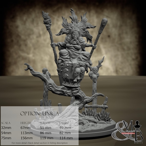 Baba Yaga, Slavic Mythology, by Clay Cyanide Miniature, miniature to assemble and paint, resin