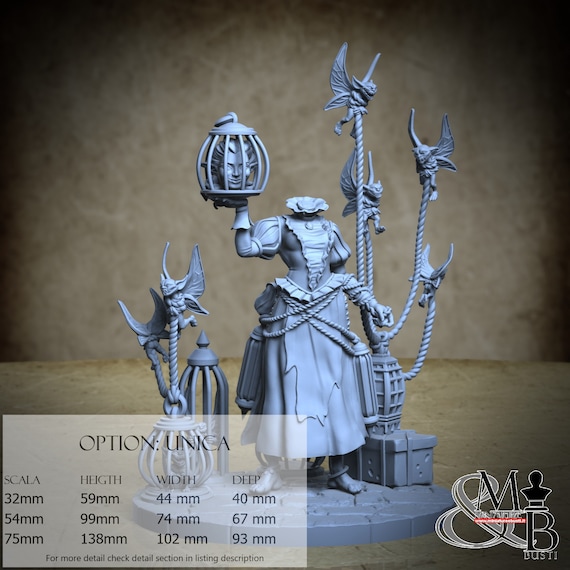 Fairy merchant, Merchant of the Dark Alley, by Great Grimoire, miniature to assemble and color, resin