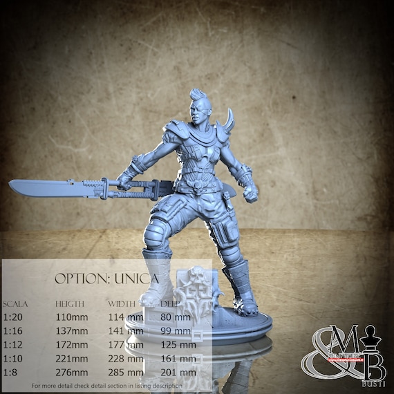 Lady Apocalypse, Big Models, by Clay Cyanide Miniature, miniature to assemble and paint, resin