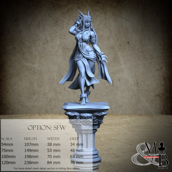 Lady Shura, Pin-up (3 Stili), di Ronin Art Workshop, miniatura da assemblare e colorare, resina