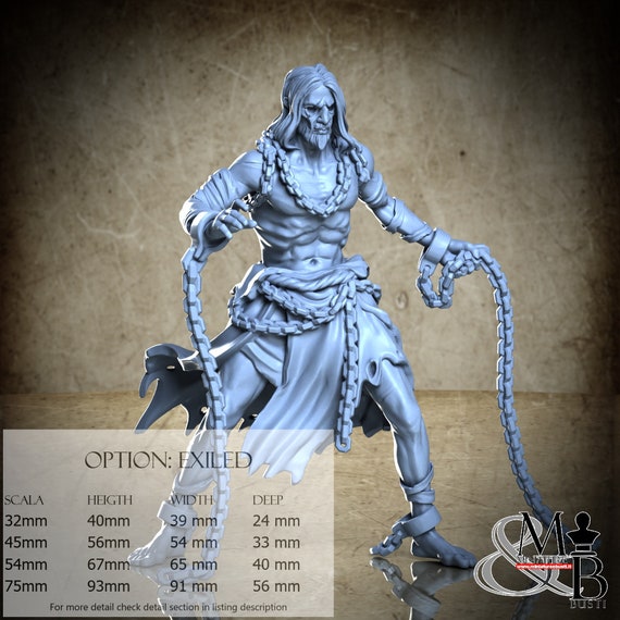 The eyeless, Horrors of the underground (5 Stili), di Great Grimoire, miniatura da assemblare e colorare, resina