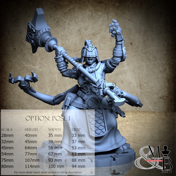 Norgrem Gempriestesses, Vahlstahd - Norgrem Clan (8 Stili), di Archvillain Games, miniatura da assemblare e colorare, resina