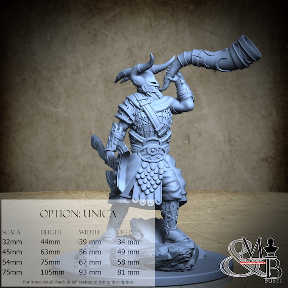 Heimdall, Norren Mythology, by Clay Cyanide Miniatures, miniature to assemble and paint, resin