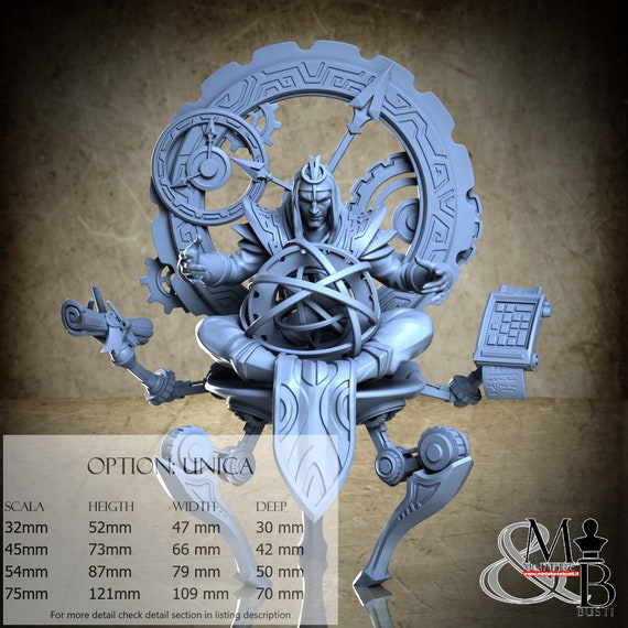 Chronographer of Infinity, Beneath the splintered city, Great Grimoire, miniature to assemble and color, in resin