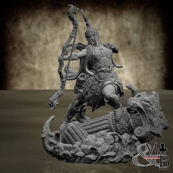 Storm Giant Battlemaidens, resin miniature to assemble and color, role-playing games, DnD, RPG, RPG, Archvillain Games