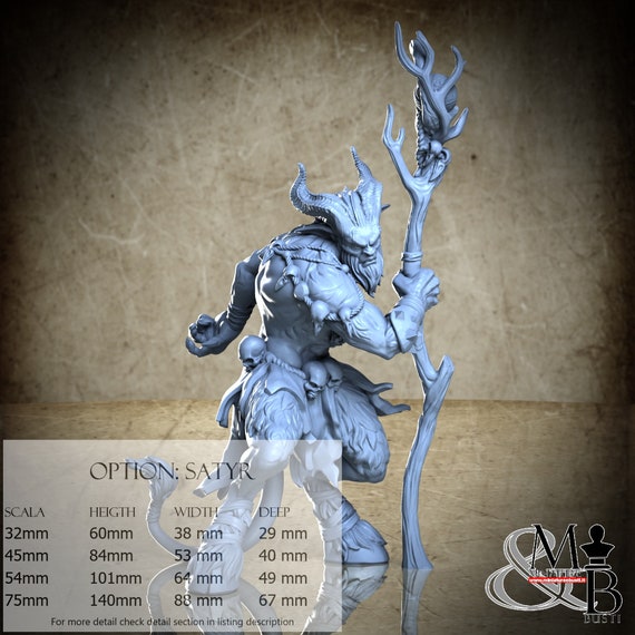 Satyrs, Dark Metamorphosis, Great Grimoire, miniature to assemble and colour, in resin