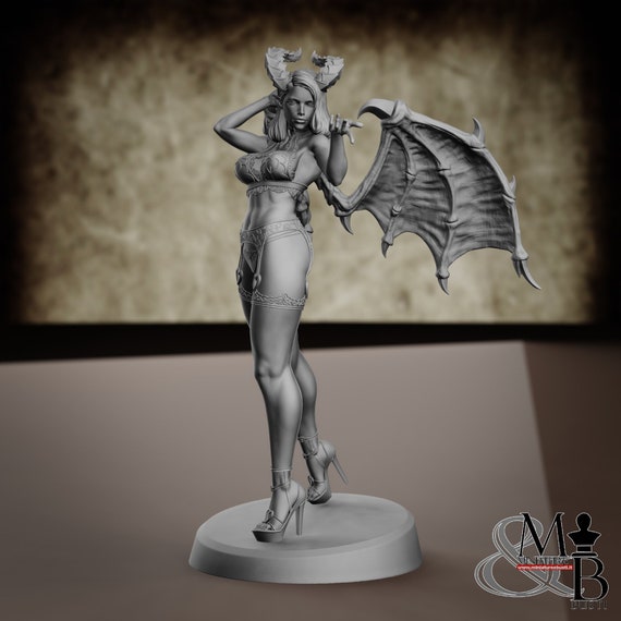 Succubus (Various versions, NSFW), Resin statue of various scales to assemble and paint
