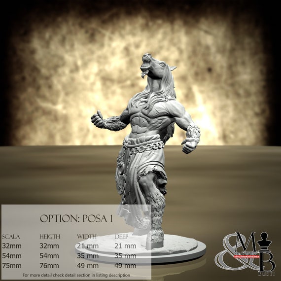 Tikbalang, Philippine Mythology (3 Stili), di Clay Cyanide Miniature, miniatura da assemblare e colorare, resina