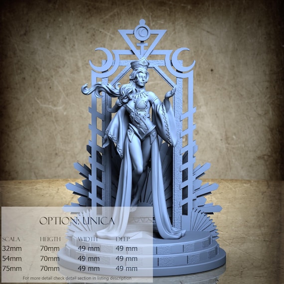 High Priestess, Tarot, by Clay Cyanide Miniatures, miniature to assemble and paint, resin