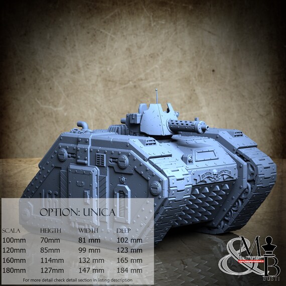 Morior M1 Badger, Deadmen Brigade - Moriur Invictus, by Archvillain Games, resin miniature to assemble and paint