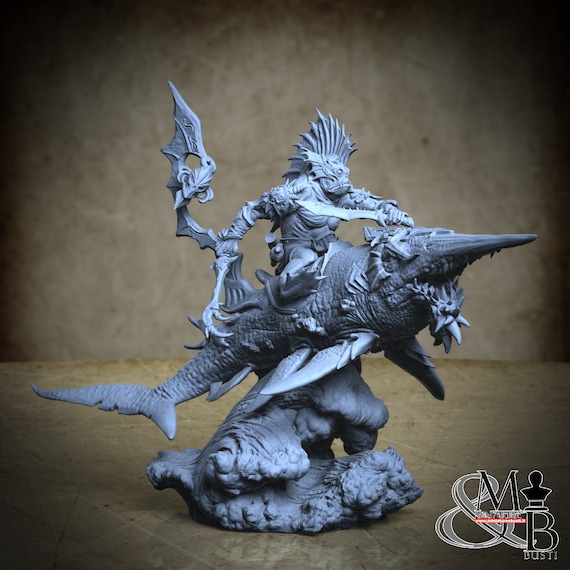 Shakarkha Sharktamers, The Trench - Blood in the Water (4 Styles), by Archvillain Games, miniature to assemble and paint, resin