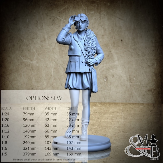 Adult Luna (25 years), Novembre 2023, Stepanov Sculpt, miniatura da assemblare e colorare, in resina