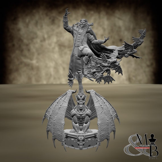 Dracula, resin miniature to assemble and color, role-playing games, DnD, RPG, GDR