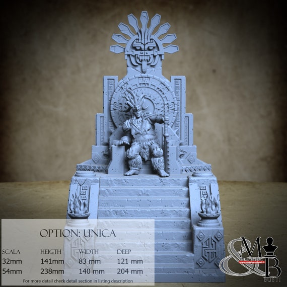 Huitzilopochtli, Pantheon of Aztecs, by Clay Cyanide Miniatures, miniature to assemble and paint, resin