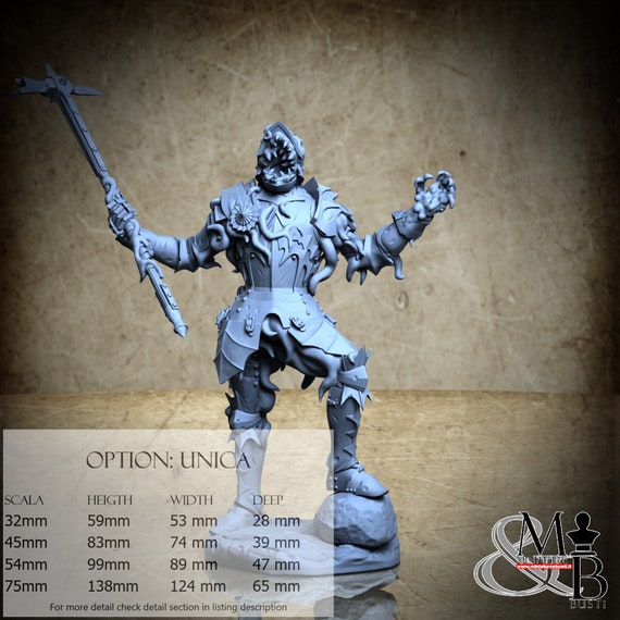 Demon Knight Hector, M29, by Ronin Art Workshop, miniature to assemble and paint, resin