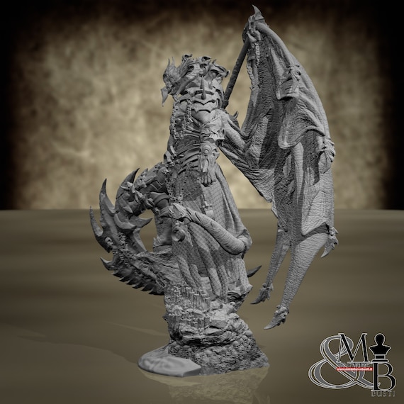 Azrael, resin miniature to mount and color, role-playing games, DnD, RPG, RPG, RPG, Archvillain Games