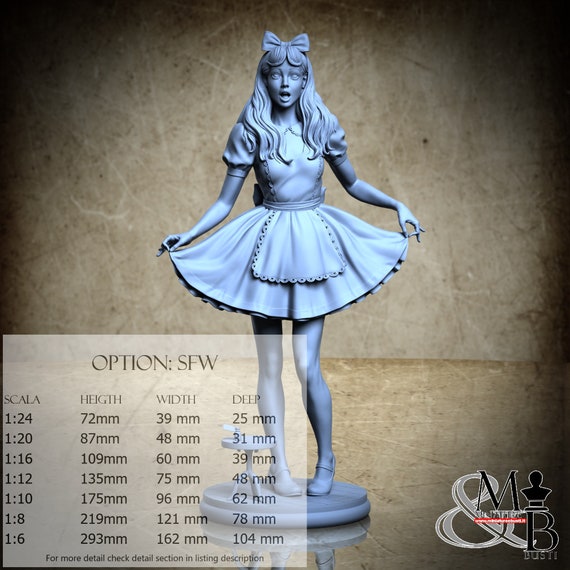 Adult Alice (25 years), Novembre 2023, Stepanov Sculpt, miniatura da assemblare e colorare, in resina