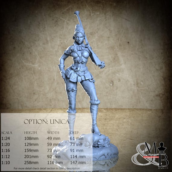 Mrs Claus, Big Models, by Clay Cyanide Miniature, miniature to assemble and color, resin