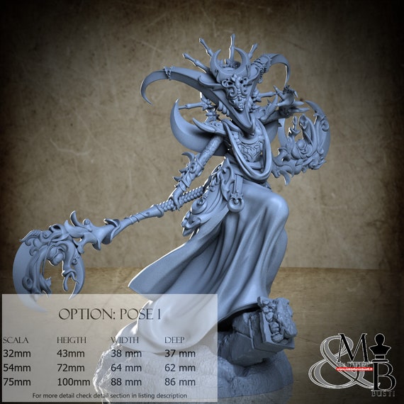 Mages of the Crescent, Moondance - Gate to Argantos (4 Stili), di Archvillain Games, miniatura da assemblare e colorare, resina