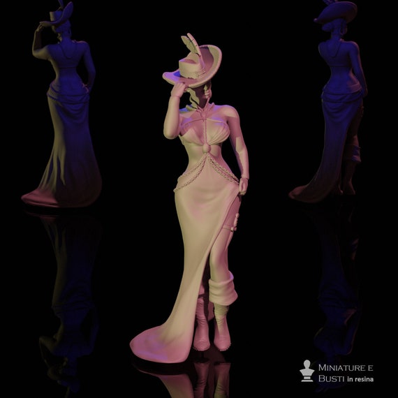 Belladonna, gothic, resin statue to assemble and paint, Bella Nacht