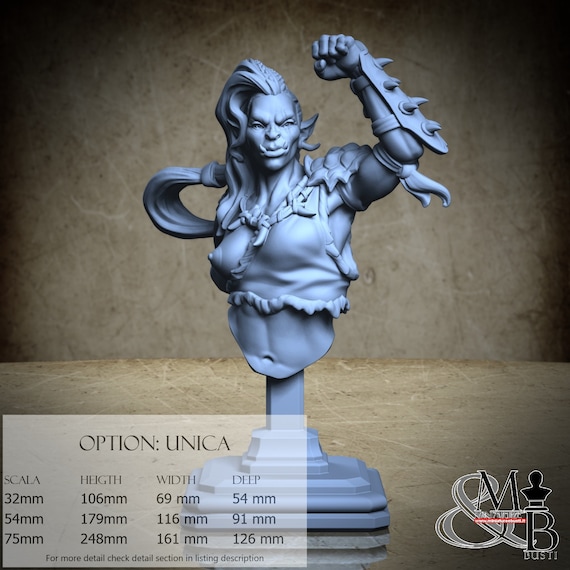 Fury Bust, resin miniature to assemble and color