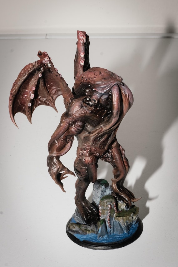 Cthulhu Statue, H.P. Lovecraft, Hand-painted, Approx. 13 cm, Unique Piece
