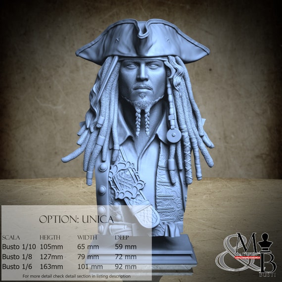 Strange Pirate Bust, August 2022, Kuton, miniature to assemble and color, in resin