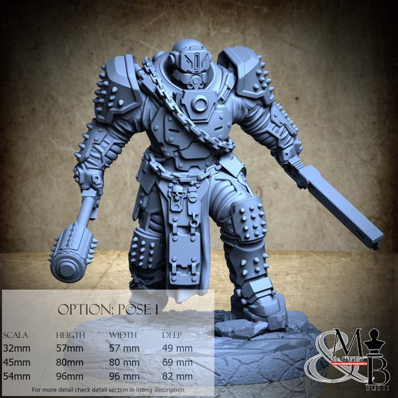 Arderite Heavy Infantry, Blind Faith - Ardene Syndicate (7 Stili), di Archvillain Games, miniatura da assemblare e colorare, resina
