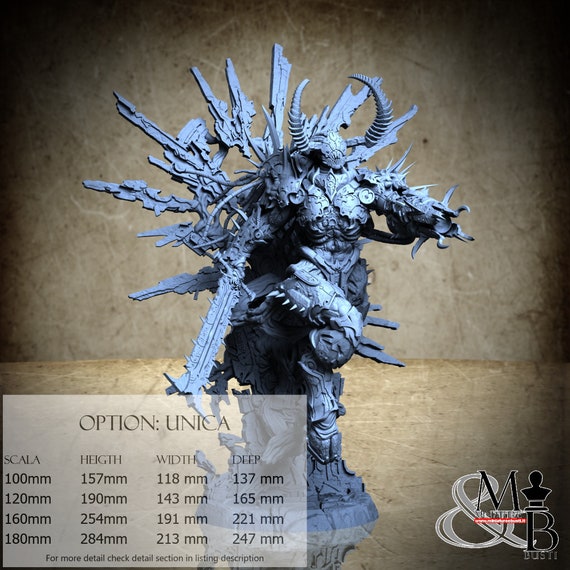 The Void Herald, Orbita Hellscape - Sacrilege, by Archvillain Games, miniature to assemble and color, resin