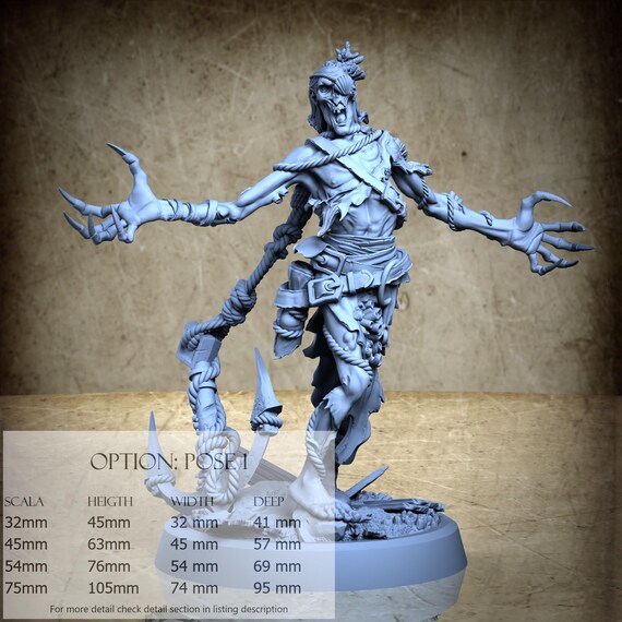 Gravetide Drowned One - 3D-Printed Resin Miniature | High Seas Collection - Gravetide