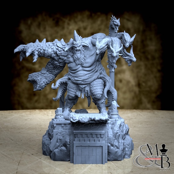 Typhon, resin miniature to assemble and color, role-playing games, DnD, RPG, GDR, Anime