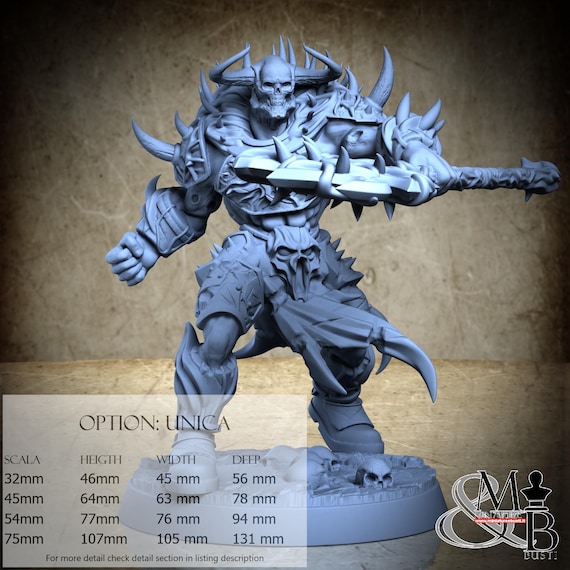 Thar'an Tadu, Dreadblood Heralds, by Clay Cyanide Miniatures, miniature to assemble and paint, resin