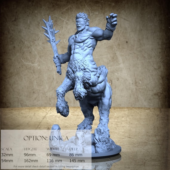 One-eye Centaur, Arabian Nights, by Clay Cyanide Miniature, miniature to assemble and paint, resin
