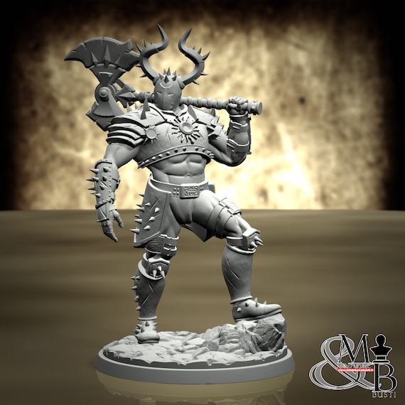 Marduk, Mystery Babylon, by Clay Cyanide Miniatures, miniature to assemble and paint, resin