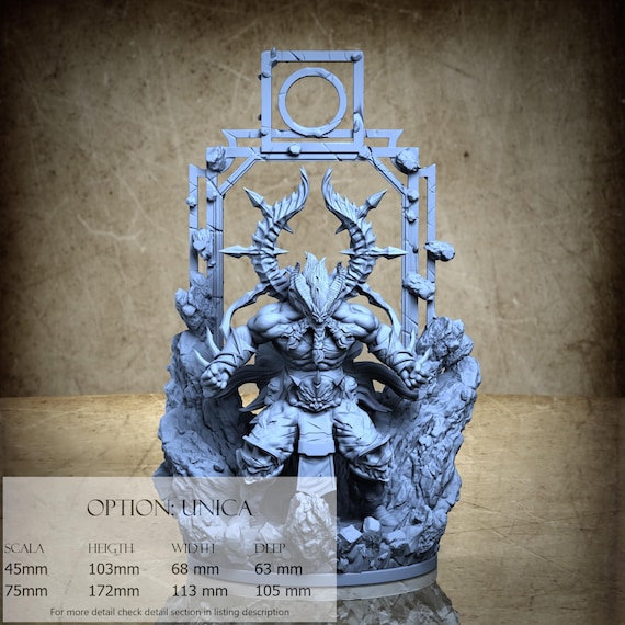 Strength, Tarot, by Clay Cyanide Miniature, miniature to assemble and color, resin