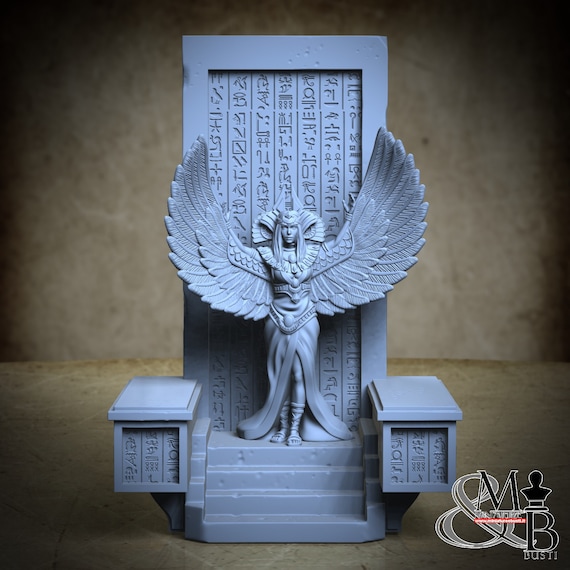 Isis, Ancient Egypt, by Clay Cyanide Miniature, miniature to assemble and color, resin