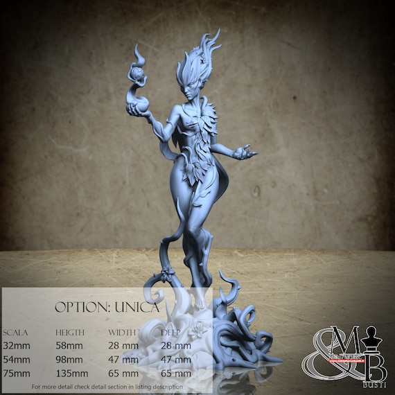 Nysa, the Forest Nymph, Bane of the Shrouded Woods, by Great Grimoire, miniature to assemble and paint, resin