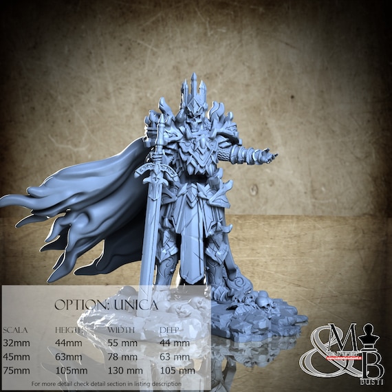 Calibos, The Skeleton King, Greek Myth Monster and Legends, by Clay Cyanide Miniature, miniature to assemble and color, resin