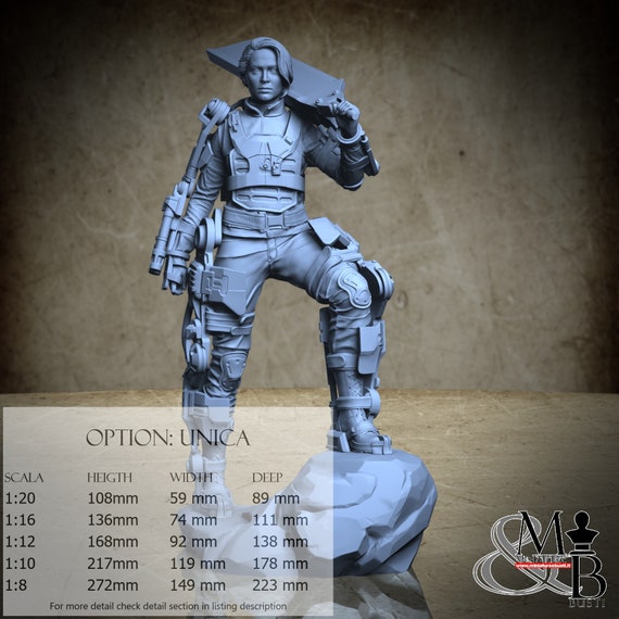 Angel Of Verdun, miniature to assemble and color, in resin