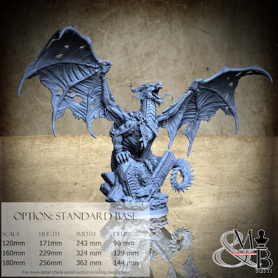Voragheel - Bloodwing Eternal, Archvillain Bestiary II (2 Styles), by Archvillain Games, miniature to assemble and paint, resin