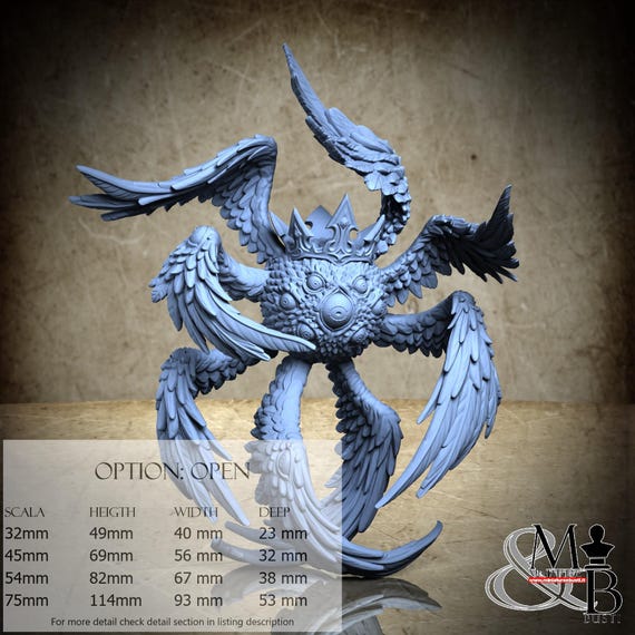 Arcane eye (King), Celestial Gambit, Luminous Legion (2 Styles), by Great Grimoire, miniature to assemble and paint, resin