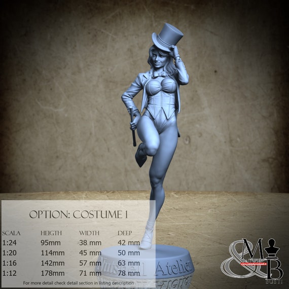 Magician, Ottobre 2022 (4 Stili), di Nutshell Atelier, miniatura da assemblare e colorare, resina