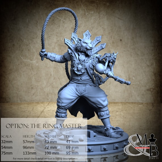 The Ring Master, Circus Grottesque, Archvillain Games, miniature to assemble and colour, in resin