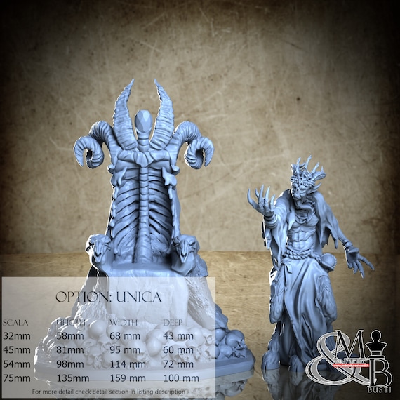 King of the Eyeless, Horrors of the underground, Great Grimoire, miniature to assemble and color, in resin