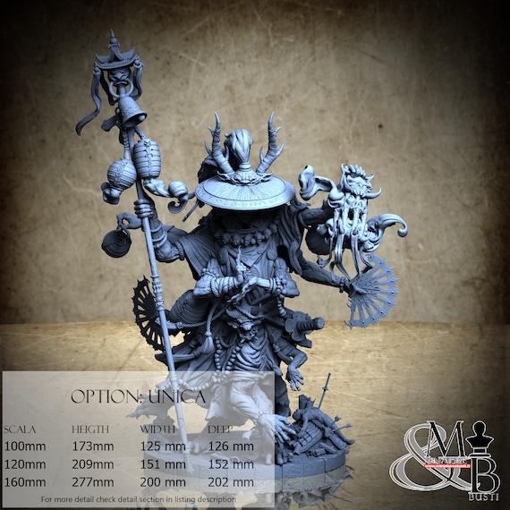 Great Yokai Chiharu, Zetsumei - Path of the Demon, by Archvillain Games, miniature to assemble and color, resin